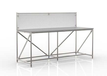 Dielenský stôl s perfopanelom šírka 2000 mm, 24040836 - 4