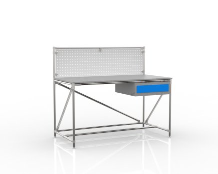 Dielenský stôl s perfopanelom šírka 1500 mm, 24040831 - 4