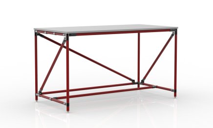 Dielenský stôl z rúrkového systému šírka 1500 mm, 24040536 - 2