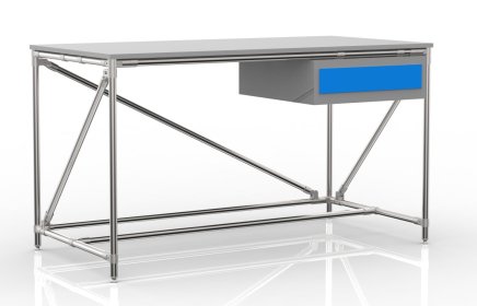 Dielenský stôl s kontajnerom s jednou zásuvkou šírka 1500 mm, 24040537 - 4