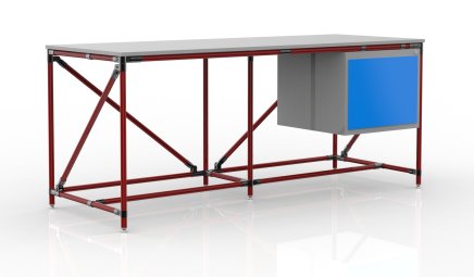 Dielenský stôl s kontajnerom šírka 2000 mm, 240405317