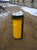 Vonkajší odpadkový kôš s popolníkom 60 l - 1017